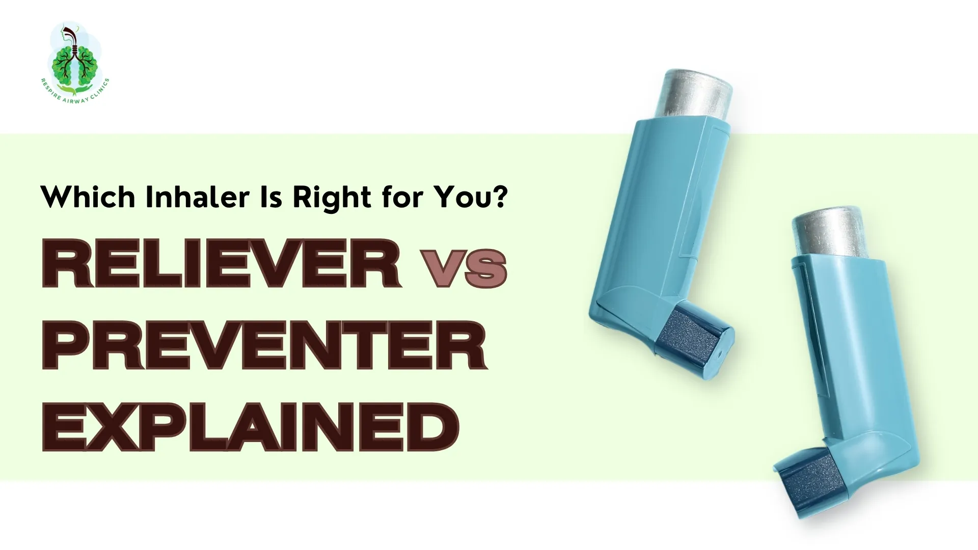 Asthma inhaler close-up